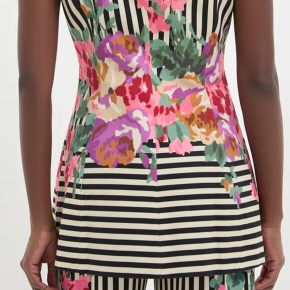 Tuckernuck Flowering Trellis Structured Rhoda Tunic Top - Picture 6 of 6